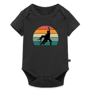 dancer dancer dance move movement couple dance - Baby Premium short-sleeve bodysuit - black - Front