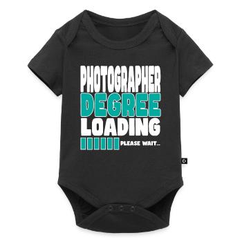 Photographer invites training - Baby Premium short-sleeve bodysuit - black - Front