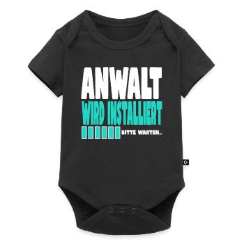 Anwalt wird installiert - Baby Premium Kurzarmbody - Schwarz - Vorne