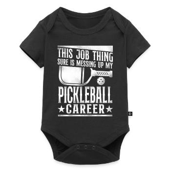 Pickleball This Job Thing Sure Is - Baby Premium short-sleeve bodysuit - black - Front