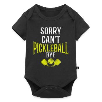Pickleball Sorry. Cant. Pickleball - Baby Premium short-sleeve bodysuit - black - Front
