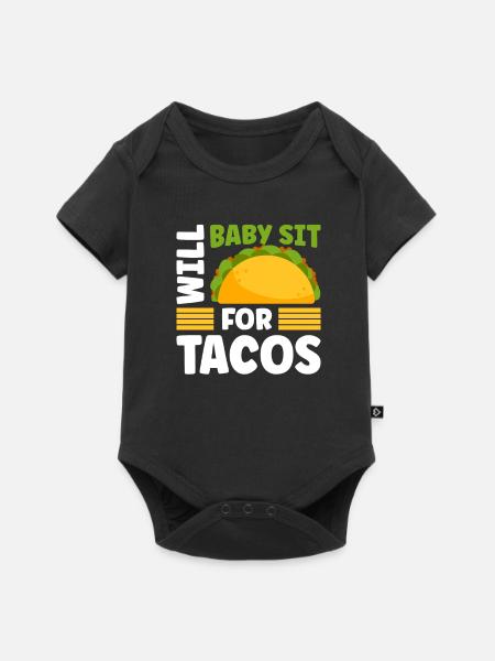 Babysitter Geschenk Babysitting Bester Babysitter - Baby Premium Kurzarmbody - Schwarz