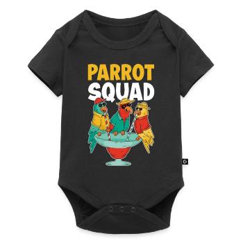 Parrot Squad Parrot Cadeau De Perroquet - Body à manches courtes Premium Bébé - noir - Devant