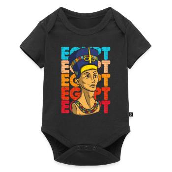 Tutankhamun Egyptian God Retro Egypt Pharaoh - Baby Premium short-sleeve bodysuit - black - Front