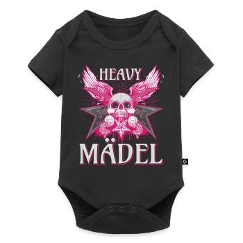 Biker Rocker Woman, Heavy Rock, Punk Girl, Hard - Baby Premium short-sleeve bodysuit - black - Front