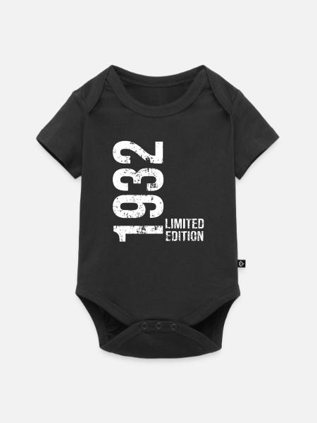 Limitierte Auflage von 1932 - Baby Premium Kurzarmbody - Schwarz