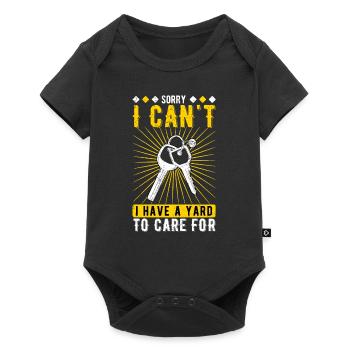 Hauskäufer Einweihungsparty I Cant I Have A Yard - Baby Premium Kurzarmbody - Schwarz - Vorne