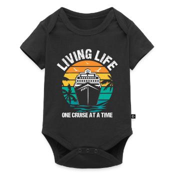 Live Live One Cruise Zu Einem Zeitschiff - Baby Premium Kurzarmbody - Schwarz - Vorne