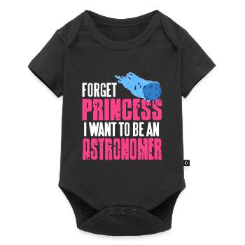 Oubliez princesse Je veux être un astronome rétro - Body à manches courtes Premium Bébé - noir - Devant
