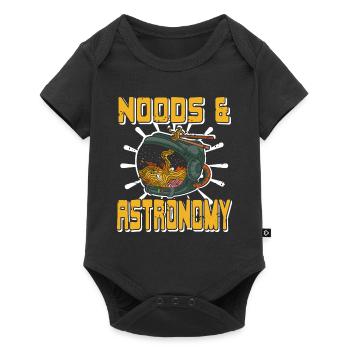 Noods & Astronomy Funny Retro Ramen Lover Designs - Baby Premium short-sleeve bodysuit - black - Front
