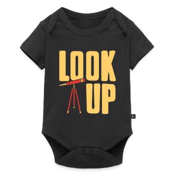 LOOK UP Awesome Astronomer Star Gazer Designs - Body à manches courtes Premium Bébé - noir - Devant