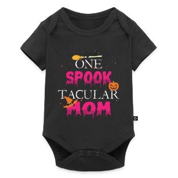 Une maman taculaire hantée Spooky Pumpkin Halloween - Body à manches courtes Premium Bébé - noir - Devant