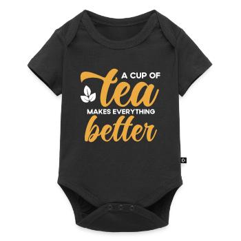 Tea Drinker Tea Lover Gift Tea - Baby Premium short-sleeve bodysuit - black - Front