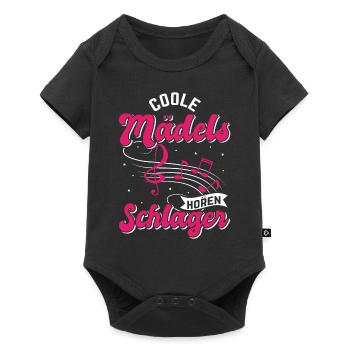 Schlager Girl Volksmusik Party, Dorffest Ouftit - Baby Premium Kurzarmbody - Schwarz - Vorne