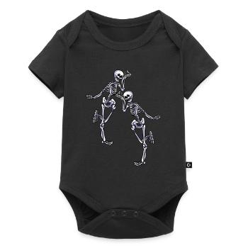 Dancing skeletons - Baby Premium short-sleeve bodysuit - black - Front
