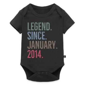 Légende depuis janvier 2014 - Body à manches courtes Premium Bébé - noir - Devant