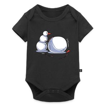 Bonhomme de neige - Body à manches courtes Premium Bébé - noir - Devant