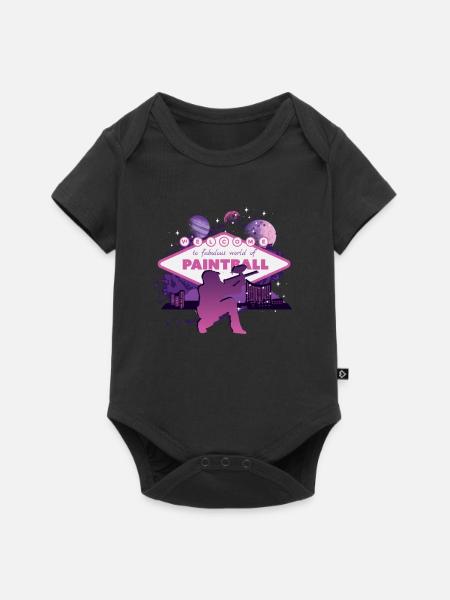 Fabelhafte Welt des Paintball - Baby Premium Kurzarmbody - Schwarz