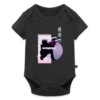 Vaporwave Metaverse Paintball - Body à manches courtes Premium Bébé - noir - Devant