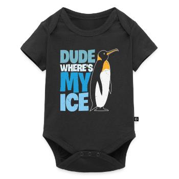Dude Where's My Ice Kiwi Protection - Baby Premium short-sleeve bodysuit - black - Front