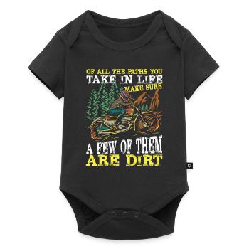 A Few Of Them Are Dirt Bike Sprüche Motorrad - Baby Premium Kurzarmbody - Schwarz - Vorne