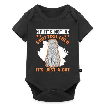 Scottish Folding Ear Cat Cat Owner Gift - Baby Premium short-sleeve bodysuit - black - Front