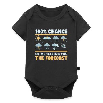 Funny Meteorology Meteorologist Weather Lover - Baby Premium Kurzarmbody - Schwarz - Vorne