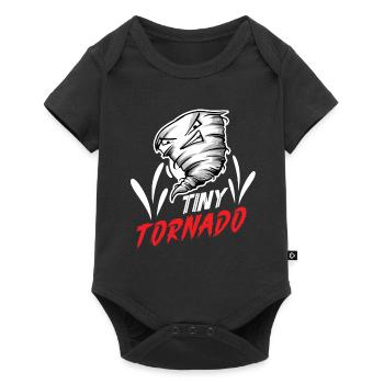 Meteorologie-kindertornado-sturm, Der Sturm-fan - Baby Premium Kurzarmbody - Schwarz - Vorne