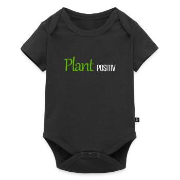 Plans Positive | Vegan Humor Vegetarian Vegan - Baby Premium short-sleeve bodysuit - black - Front