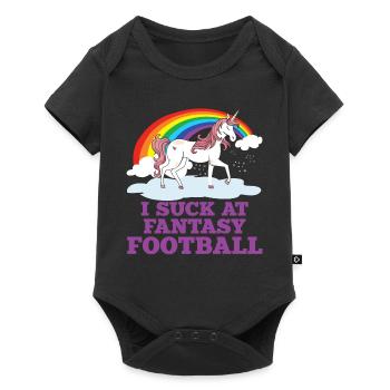 I suck at the fantasy football loser - Baby Premium short-sleeve bodysuit - black - Front