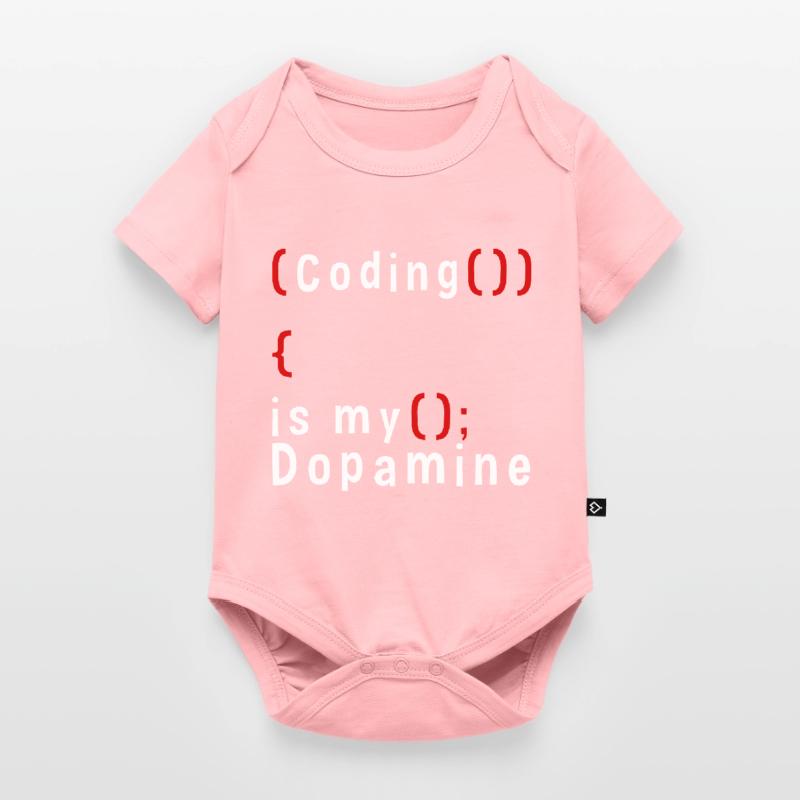 Funny Coding Is My Dopamine Coder Baby Premium short-sleeve bodysuit