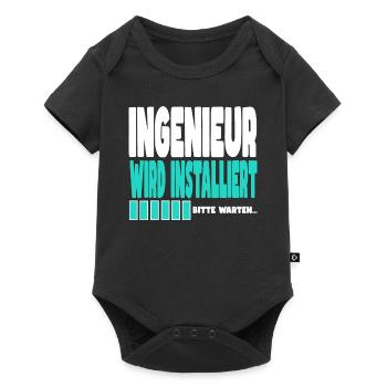 Ingenieur wird installiert - Baby Premium Kurzarmbody - Schwarz - Vorne