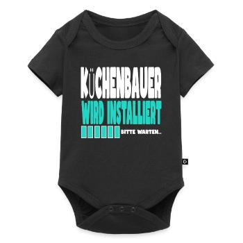 Kutscher wird installiert - Baby Premium Kurzarmbody - Schwarz - Vorne