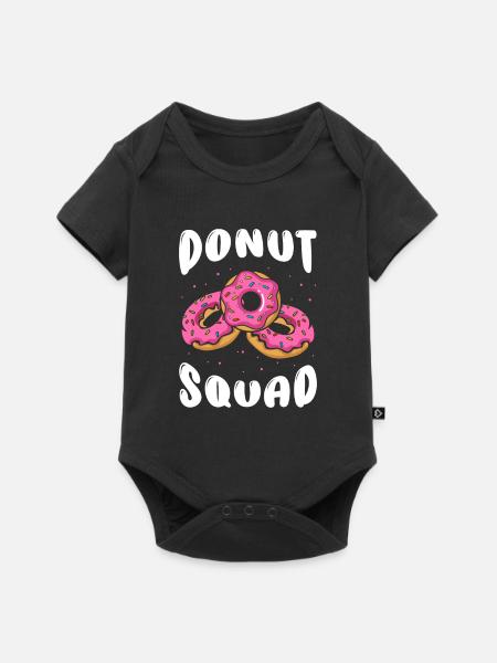 Donut Squad - Baby Premium Kurzarmbody - Schwarz