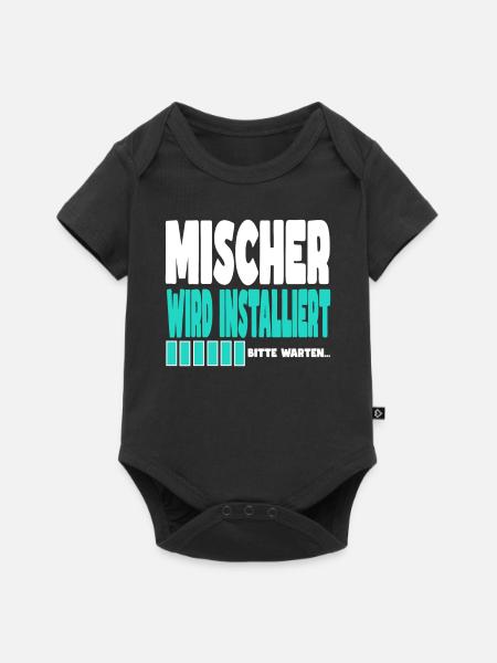 Mischer wird installiert - Baby Premium Kurzarmbody - Schwarz
