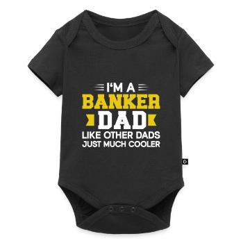 Banker Bank Money Banker - Baby Premium short-sleeve bodysuit - black - Front