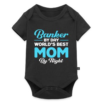 Banker Bank Money Banker - Baby Premium short-sleeve bodysuit - black - Front
