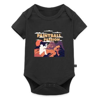 Paintball Passion - Baby Premium short-sleeve bodysuit - black - Front