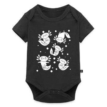 Axolotl Many Axolotls Cute Axolotls - Baby Premium short-sleeve bodysuit - black - Front