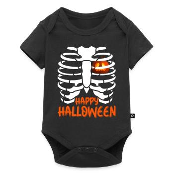 Joyeux halloween - Body à manches courtes Premium Bébé - noir - Devant