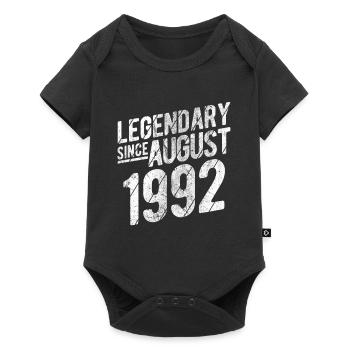 30th Birthday Gift Legendary Since August 1992 30 - Baby Premium Kurzarmbody - Schwarz - Vorne