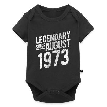 50th Birthday Gift Legendary Since August 1973 50 - Baby Premium Kurzarmbody - Schwarz - Vorne