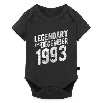 30th Birthday Gift Legendary Since December 1993 3 - Baby Premium Kurzarmbody - Schwarz - Vorne