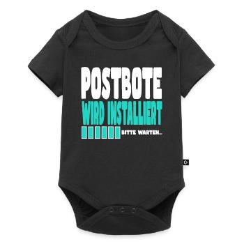 Postbote wird installiert - Baby Premium Kurzarmbody - Schwarz - Vorne
