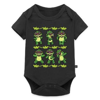 Triceratops Dinosaure Dino Boys Fille - Body à manches courtes Premium Bébé - noir - Devant