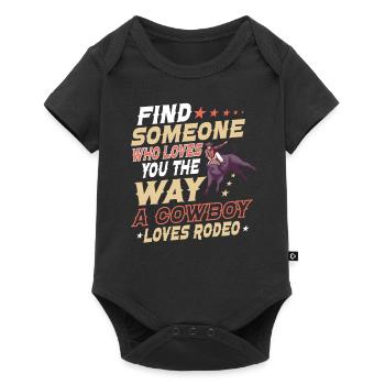 Rodeo Bull Riding Livestock Show Farmer Cattle - Baby Premium short-sleeve bodysuit - black - Front