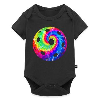 Pickleball Tie Dye Retro 80s 90s - Baby Premium short-sleeve bodysuit - black - Front