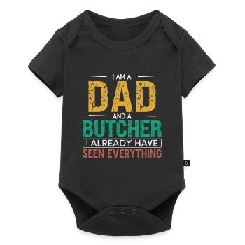 Butcher Cadeau Boucher Boucher Maître Boucher - Body à manches courtes Premium Bébé - noir - Devant