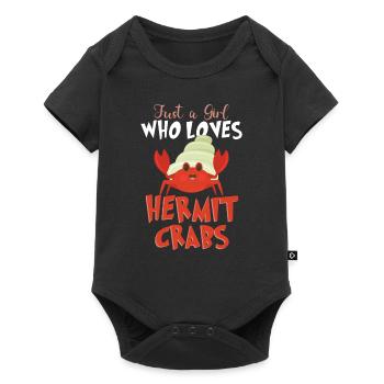Hermit Crab Crabbing Crab Whisperer Crab Hunting - Baby Premium short-sleeve bodysuit - black - Front