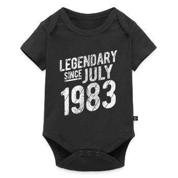 40th Birthday Gift Legendary Since July 1983 40 Ye - Baby Premium Kurzarmbody - Schwarz - Vorne